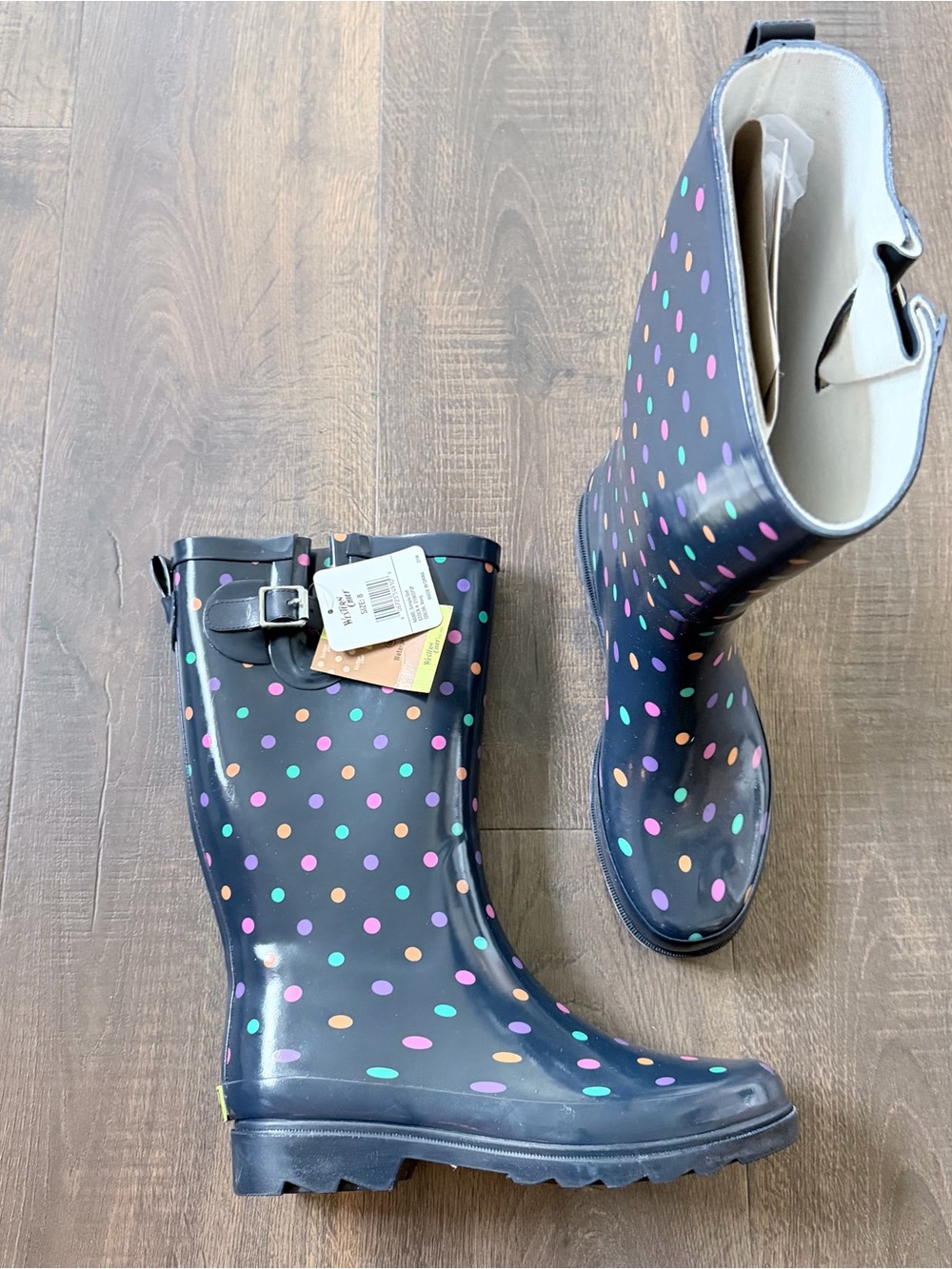 NWT Western Chief Simple Dot Rain Boots | Size: 8 - Picture 4 of 5